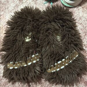 Chewbacca Brown Furry Slippers